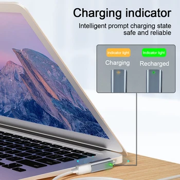 PD Magnetni Tok TIP-C Ženski iOS Vmesnik 2 Pretvornik s Lučka 5A Adapter za MacBook Air/Pro