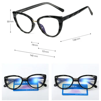 SHAUNA Retro TR90 Mačka Oči Jasno Anti Modra Svetloba Očala Moda za Ženske Očala Okvir Spomladanski Tečaj Moških Optični Okvir