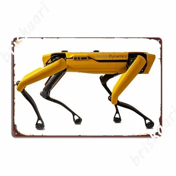 Boston Dynamics Robot Pes Kovine Znaki Steno stensko Cinema Design Stenski Dekor Tin prijavite Plakati