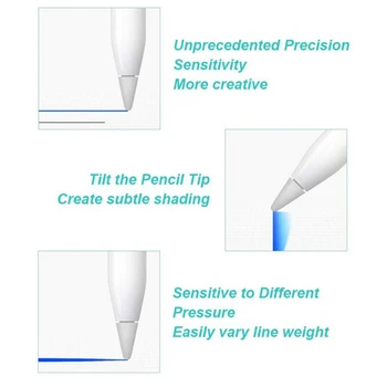 Za Apple Svinčnik Nasvet Rezervnih Nib Zamenjava Nasvet Za Apple Svinčnik 1. 2. Generacije Za Apple Svinčnik Nib Pisalo Nasvet 2pcs