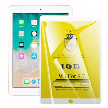 Za Apple iPad 8 10.2 2020 iPad 7 10.2 2019 10D Polno Kritje Tablet Kaljeno Steklo Za iPad 2 3 4 5 6 9.7 Screen Protector Film