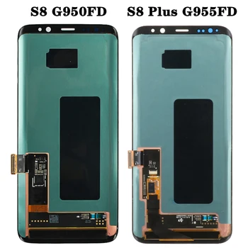 Original S8+ Plus Zaslon Za Samsung Galaxy S8 LCD Z Okvirjem Super AMOLED Za Samsung S8 Plus G950F G955F LCD Brez Napake