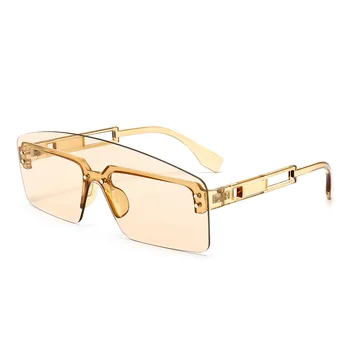 Moda Prevelik Rimless sončna Očala Ženske Pregleden Moških sončna Očala Luksuzni Lady Očala UV400 Odtenki Gafas De Sol Oculos