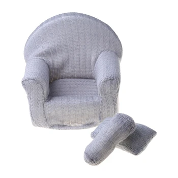 3 Kos/set Novorojenega Otroka, ki Predstavljajo Mini Kavč Roko Stol, Blazine za Dojenčke Fotografija Rekviziti Poser Foto Oprema