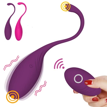 Silikonske Erotične Skok Jajca Brezžični Daljinski Ženski Vibrator Stimulator Klitorisa Vaginalne G-spot Massager Sex Igrača za Pare Ženske