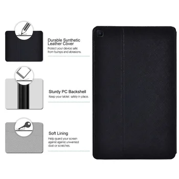 Tablični Primeru za Samsung Galaxy Tab S6 Lite P610/P615 10.4 Palčni Trdi PU usnja Lupine Tablet Stojalo Kritje Primera + Prosti Pisalo