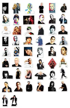 10/50pcs Vroča Pevka Rapper Eminem Nalepke za Prtljago, Prenosni računalnik, Kolo, Rolko Nalepko Nepremočljiva otroška Igrača Grafiti Nalepka