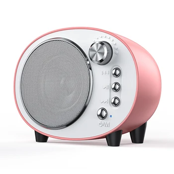 2021 Novi Retro Bluetooth Brezžični Zvočnik Mini Prenosni Zvočnik za ponovno Polnjenje FM Radio Stereo Surround Subwoofer Podpira TF Kartice