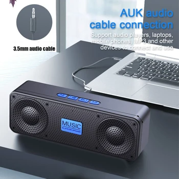 Bluetooth Zvočnik Bas Prenosni Stolpec Brezžični BT 5.0 Stereo Zvočnik vgrajeni Mikrofon Prenosni Brezžični Zvočnik Za Domači Stranka