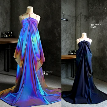 Gradient svetlobna funkcionalne super svetla barvita oblačila barva spreminja, tkanine ,visoko kakovostni oblikovalec preje za krpanje