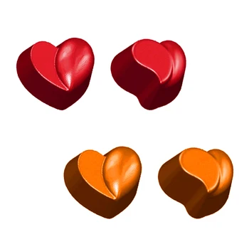 SHENHONG 3D Srce Oblika Polikarbonata Čokolada Plesni Sladkarije Plesni Ljubimec Poroko Slaščice Sladico Pečemo Pladenj Peciva Orodja