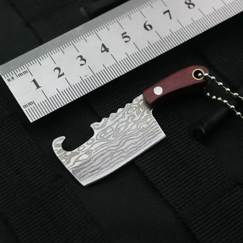 1PC Dekoracijo Obrti Meči Prenosni iz Nerjavečega Jekla Majhen Kuhinjski Nož Multi-funkcijo Kampiranje Žep Mini Lupilnikom Keychain