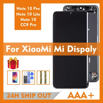 Original Super Amoled Za Xiaomi Mi Opomba 10 Opomba 10 Pro Note10 Lite CC9 Pro Zaslon LCD Z, Zaslon na Dotik, Računalnike Skupščine