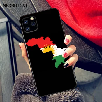 NBDRUICAI kurdistanu zastavo TPU črno Telefon Primeru Zajema Trup za iPhone 11 pro XS MAX 8 7 6 6S Plus X 5S SE XR primeru