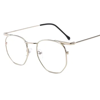 2021 Trendi Kovinski Okvir Optična Očala Modre Svetlobe Blokiranje Očala Za Moške Jasno Računalnik Očala Kvadratni Igralni Očala