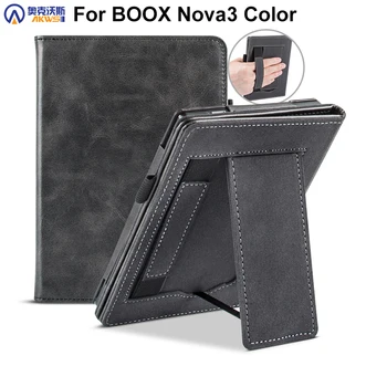 Ohišje za BOOX Nova3 Barve 7.8 palčni Nova 3 Odslej Kritje Premium Usnja, z Roko Smart Funda za BOOX Nova 3 Auto Sleep