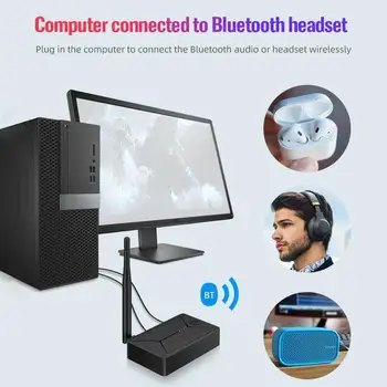 Bluetooth 5.0 Avdio Oddajnik 3.5 3.5 mm AUX Priključek Optični izhod za Slušalke Adapter RCA Stereo USB, Coax Za TV Wirele PC Ključ G4W0