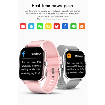 CORXY Velik Zaslon Smart Gledajo Moški Ženske 2021 Podporo Bluetooth Klic Šport Srčnega utripa Smartwatch Prilagodite Ozadje Watch