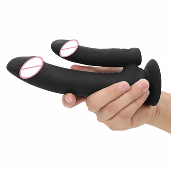 G spot Klitoris Spodbujanje Analni Čep Klitoris Stimulator Silikonska Vodotesna Ženski Dvojni Dildo Vibratorji