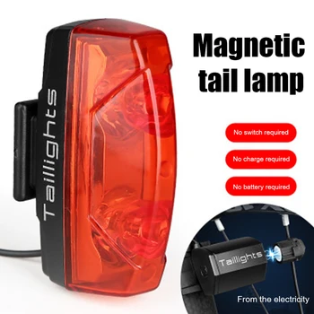 Izposoja Luč Magnetno Indukcijo Gorsko Kolo Rep Svetlobe Opozorilo Lučka Nepremočljiva Luč Kolesarske Opreme