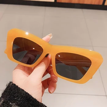 Oranžna ženska sončna Očala Nov Modni Mačka Oči Oblikovalec blagovne Znamke sončna Očala Ženski Visoke Kakovosti Velike Vintage sončna Očala Lady oculos