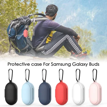 Silikonski Anti-shock Primeru Zajema S Kavljem Za Galaxy Brsti Slušalke Zaščitna Torbica Za Samsung Galaxy brsti+ Plus Zaščitnik Primeru
