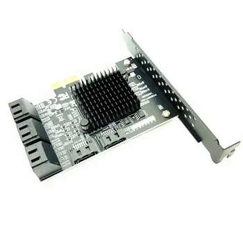 2/3/4/6/8 Vrata SATA 3 PCI Express Širitev Kartico PCI-E, SATA Controller PCIE 1X na SATA 6Gb Tok Dodali Na Kartice za HDD SSD