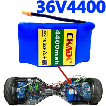 18650 baterije CKADK 10s2p 36V Li ionska baterija za polnjenje 4400mah 4.4 ah enega cikla napetost Hover Odbor baterije