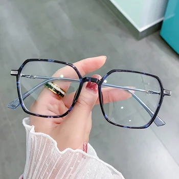 Modra Svetloba Blokiranje Očala Ženske Moški Računalnik Očala 2021 UV400 Retro Slogu Očal Okvir Oversize