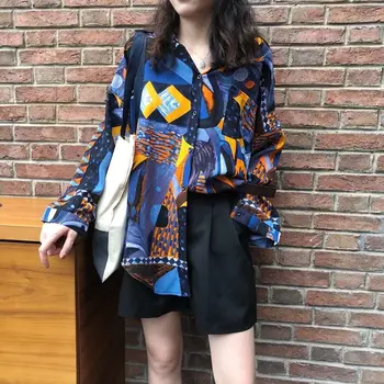 XEJ Ulica Slog Bluze za Ženske Modni Poletje 2021 ženska Oblačila Šifon Bluzo Žensk Dolg Rokav Vrh Vintage Oblačila