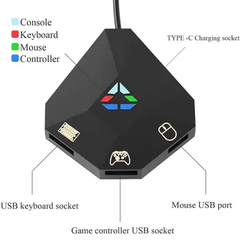 Tipkovnice Miške Adapter Gamepad Krmilnika Pretvornik Prenosni Za Ninten Preklopite Tipkovnico Adapter Za PS4 Xbox Eno PS3, Xbox 360