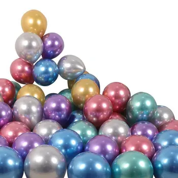 10Pcs 12 1.8 g Visoko Kakovostne Kovine Latex Balon Zgosti Pearlescent Poroke, Božič, Rojstni dan Kovinske Baloni