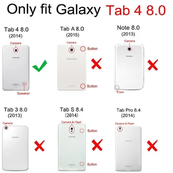Za Samsung Galaxy Tab 4 8.0 SM-T330 T331 Primeru Coque Tablet Naslikal Zajec Mačko Stojijo Lupine Za zavihek 4 8.0 Primeru + GiftFilm