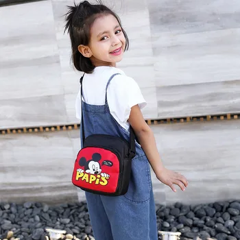 Disney majhne otroke, mini girls srčkan torbice modni princesa messenger bag Mickey mouse plima fantje ramo torbe