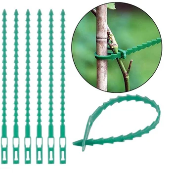 10pcs/veliko Vrtnarjenje Helper Multi-uporabo Ponovno Vezi Za Plezanje Enostavno Prilagodljive Plastične Rastlin vezicami Rastlin