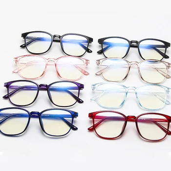 Retro Očala Mens Frame Mode Računalnik Očala Okvir Ženske Anti-modra Luč Pregledna, Jasno, Roza Plastični Okvir