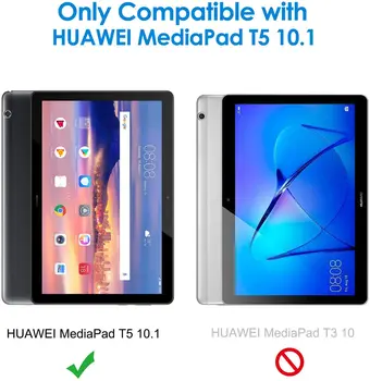 Za Huawei MediaPad T5 10 10.1 Palčni Tablični Računalnik, Kaljeno Steklo Zaslona Zaščito Za Oči Anti-Fingerprint Kaljeno Film