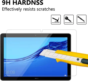 Za Huawei MediaPad T5 10 10.1 Palčni Tablični Računalnik, Kaljeno Steklo Zaslona Zaščito Za Oči Anti-Fingerprint Kaljeno Film