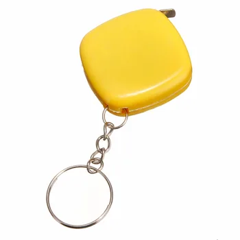 1 Meter Barvo Naključno Keychain Keyring Orodje Priljubljen Mini Prenosni Merilni Trak Keychain Moške, Darilo Visoke Kakovosti 1pc