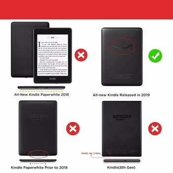 Za Nov Kindle 2019 Primeru Najtanjši Najlažji PU Usnje Smart Cover za Nov Kindle 10. Generacije 2019 Sprosti