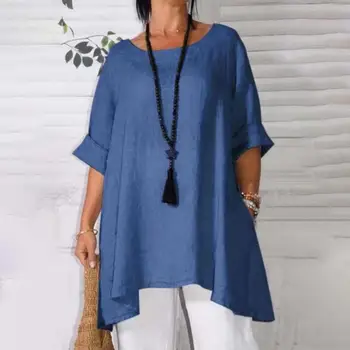 Brezplačna Dostava Womens Vrhovi In Bluze Priljubljena Outwear Udobje Svoboden Priložnostne Barva Kratek Sleeve Solid Color Ženske