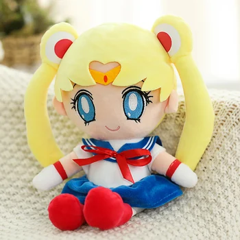 Kawaii Sailor Moon Plišastih Igrač Anime Chibiusa Boginja Lutka Peluche Polnjene Otrok Rojstni Dan Baby Darila Dom Spalnica Dekoracijo