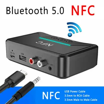 BT200 5.0 Bluetooth Sprejemnik Smart NFC A2DP RCA AUX 3.5 3.5 MM Jack Stereo Glasbe Brezžični Adapter Za Avto Dom Zvočnik dropship