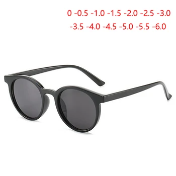 Anti-UV Ovalne Kratkovidan Polarizirana sončna Očala Ženske Moški PC kratkovidno Recept Očala Dioptrije -0.5 -1.0 -1.5, Da -6.0