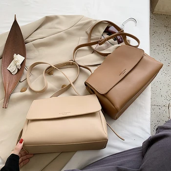 Barva Velikih Tote vrečko 2020 Moda Novih kakovostnih PU Usnja Ženske Oblikovalec Torbici Priložnostne Ramenski Messenger Bag