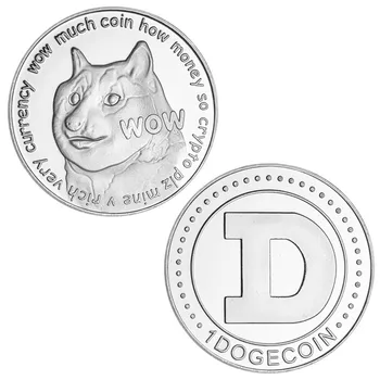 Gold/Silver Plated Bitcoin Dogecoin Art Trgovina S Super Darilo Zbirateljske Fizično Metal Kovanec Crypto Spominski Kovanec Zbirka