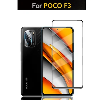Poco X 3 NFC Film 9D Zaščitno Steklo za Xiaomi POCO F3 M3 Pro 5G Zaščitnik Zaslon Kamere Pocophone F 3 X3 M3 Pro Poco-F3 Stekla
