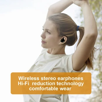 TWS Bluetooth 5.0 Brezžične Stereo Slušalke Čepkov V uho Zmanjšanje Hrupa Vodotesne Slušalke Slušalke S Polnjenjem Primeru