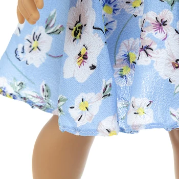 2021 Novega Otroka Novo Rojen Fit 18 inch Punčko Oblačila Dodatki Chrysanthemum Obleko Za Otroka Darilo za Rojstni dan
