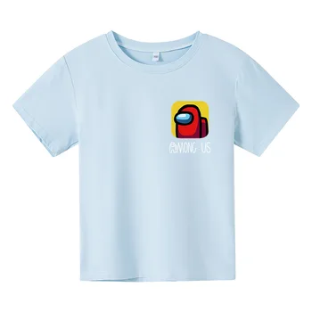 Novo Med Nami Otroci T-Shirt Tiskanje Dekleta Smešno Oblačila Fantje Kostum Otrok 2021 Poletje Vrhovi Vroče Igre Otroci Oblačila Baby Tshirts
